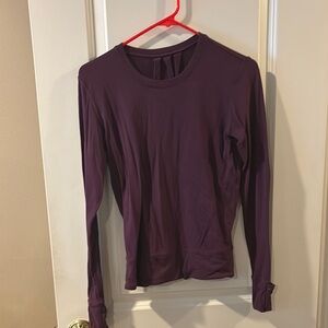 lululemon athletica Deep Purple Long Sleeve Top